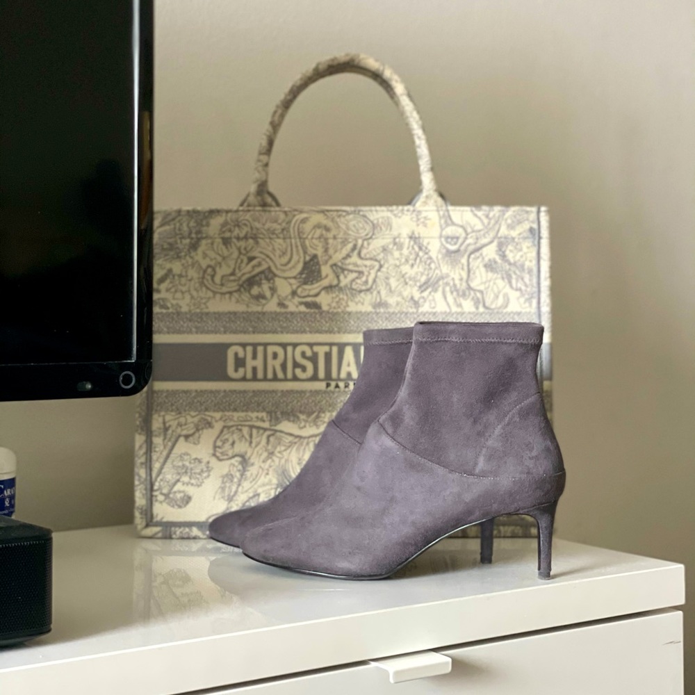 Charles &Keith Heeled Suede Boots Shoes